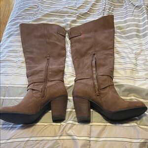 Brown Knee-High Boots